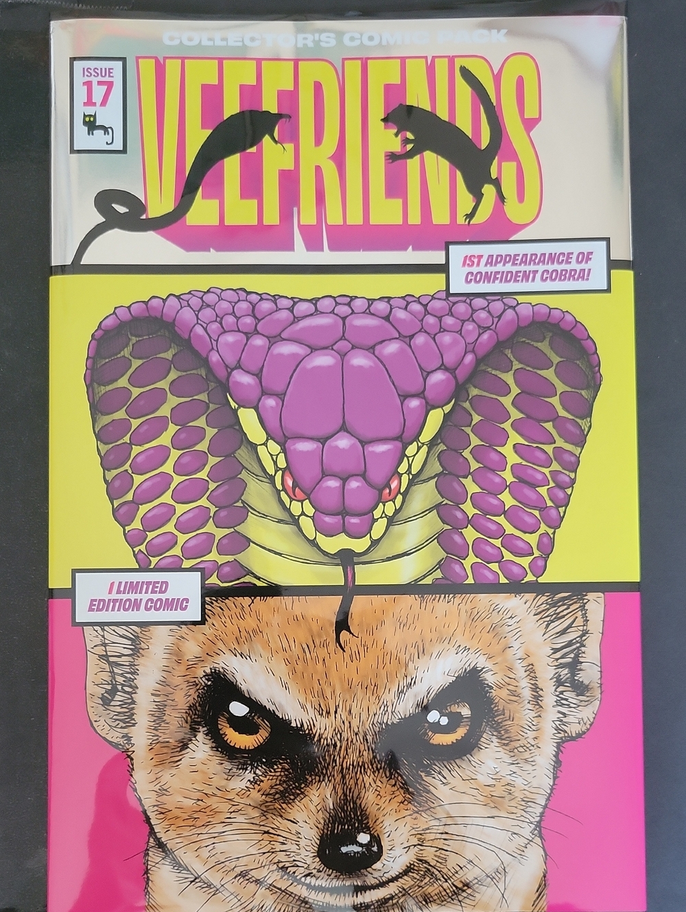 VEEFRIENDS Comic Cover 17— Purple & Yellow Confident Cobra Opened